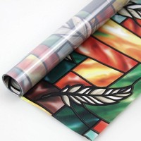 Decorative colour  Stained Glass Window Film For home building